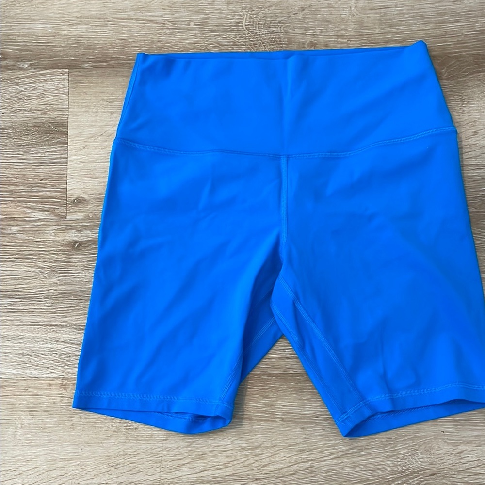 Lululemon Athletica Blue Bike Shorts High-Waisted